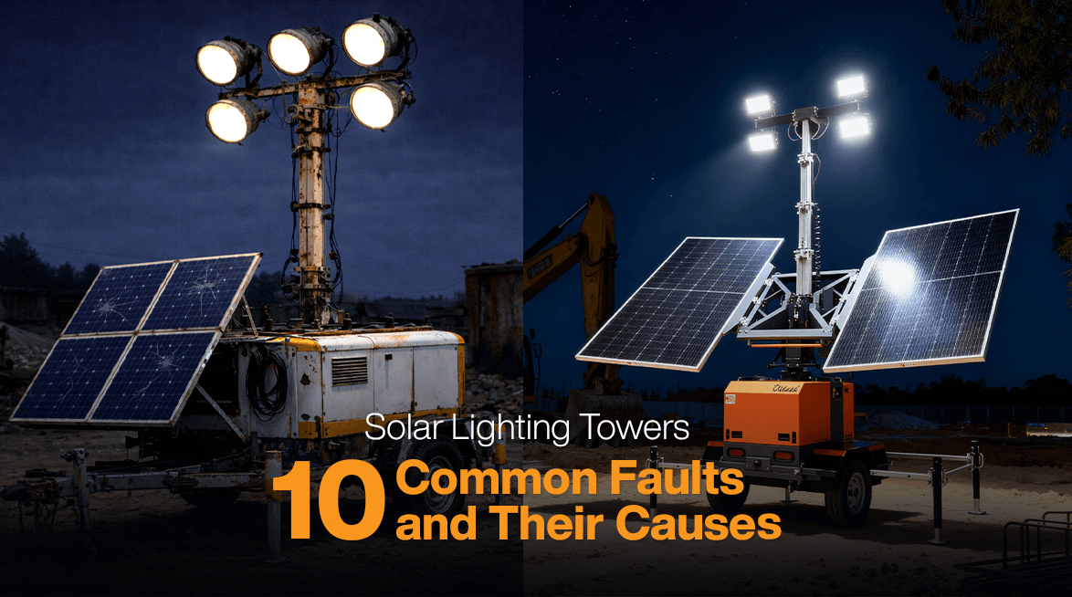 Solar Lighting Towers: 10 Common Faults and Their Causes