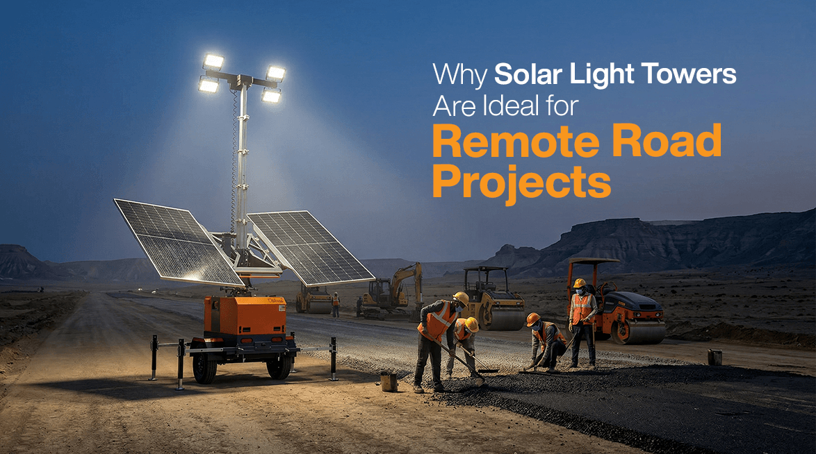 Why Solar Light Towers Are Ideal for Remote Road Projects
