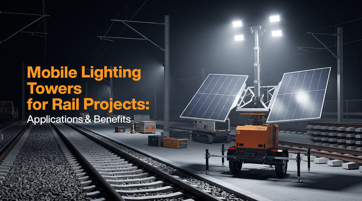 Mobile Lighting Towers for Rail Projects: Applications & Benefits