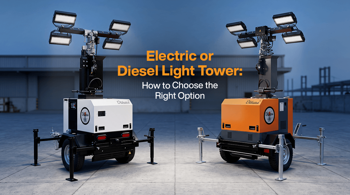Electric or Diesel Light Tower: How to Choose the Right Option